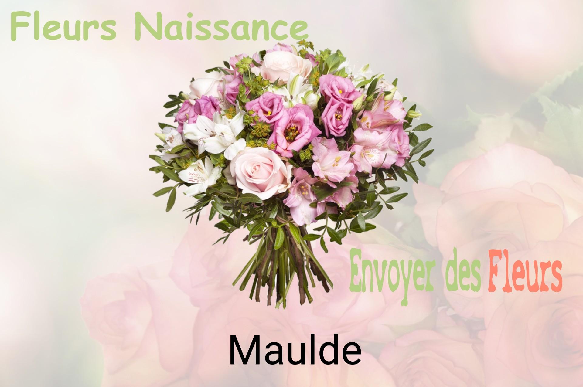 Bouquet de fleurs de naissance livré à Maulde